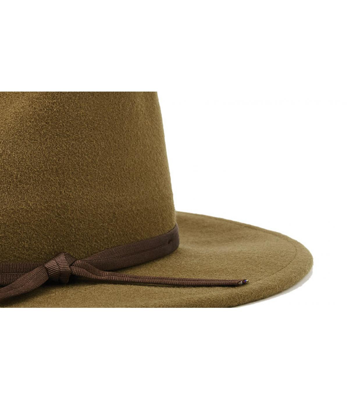 olive-green fedora Brixton